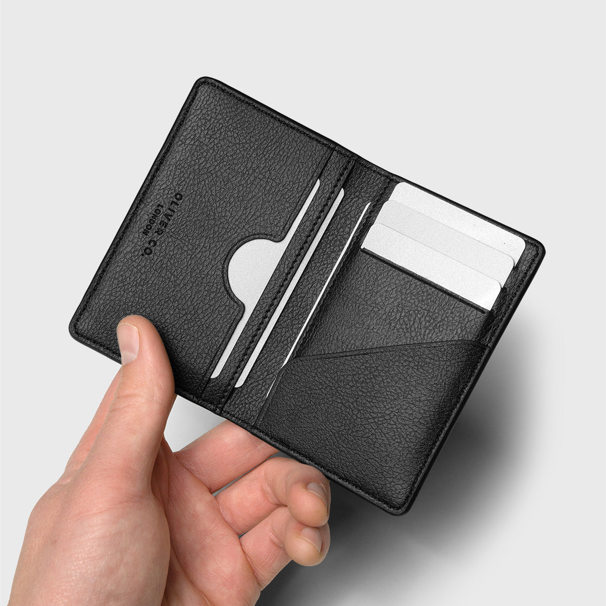 RFID Compact Vegan Wallets - Slim Personalised Vegan Leather Wallet –  Oliver Co. London