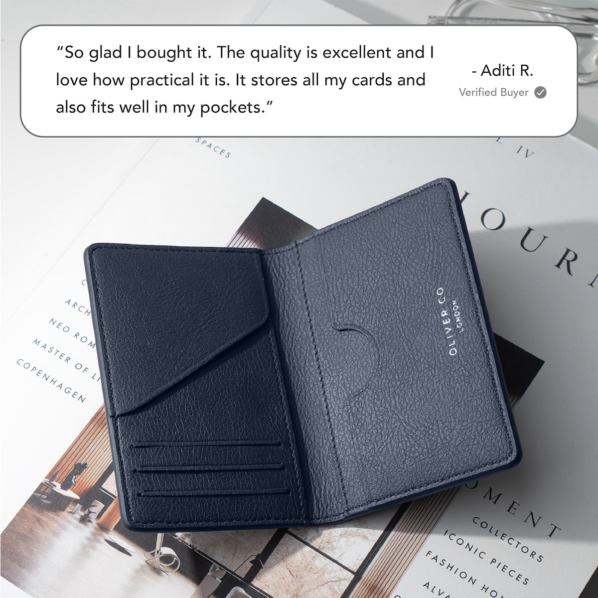 Oxford At-Hand Note Card Case, 3 x 5, 25 Card Capacity, Black