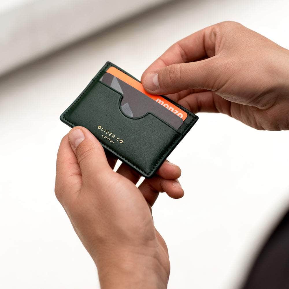 Slim Card Holder - Durable Vegan Leather Card Holder – Oliver Co
